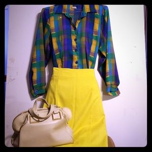 PLUS SIZE Bright Sunshine Pique Straight Skirt
